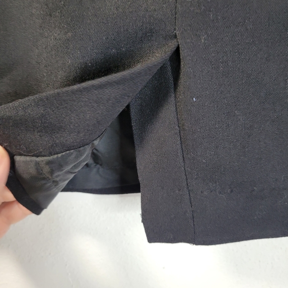Womans Valerie Stevens Petites Stretch Black Wool/Spandex Skirt Size 8 Petite - Picture 4 of 7